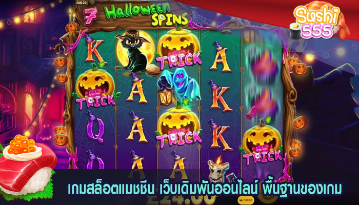 เกมสล็อตแมชชีน เว็บเดิมพันออนไลน์ พื้นฐานของเกม
