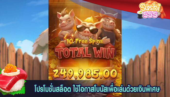 โปรโมชั่นสล็อต ใช้โอกาสโบนัสเพื่อเล่นด้วยเงินพิเศษ